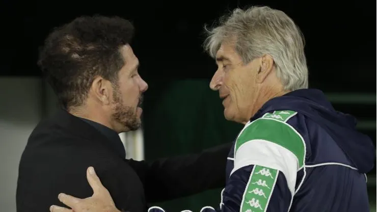 Diego Simeone elogia a Manuel Pellegrini antes del duelo por La Liga.