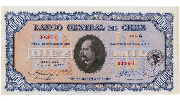El billete era intercambiable en oro.