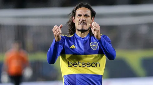 Edinson Cavani consiguió su primer tanto por el Xeneize.