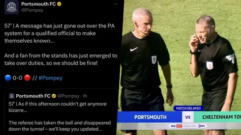 Un hincha tuvo que salir al rescate en Inglaterra.