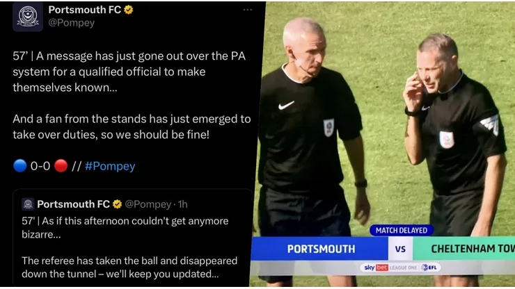 Un hincha tuvo que salir al rescate en Inglaterra.
