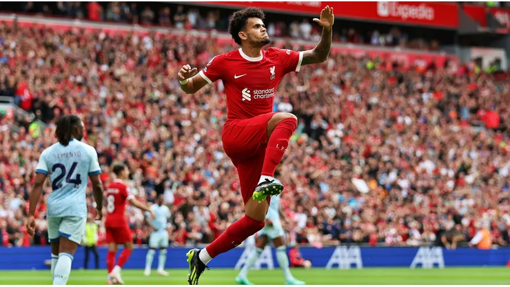 Luis Díaz anotó un golazo para el Liverpool.