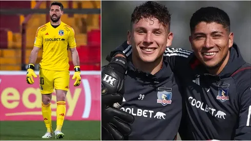 Fernando De Paul y los arqueros de Colo Colo para esta temporada.