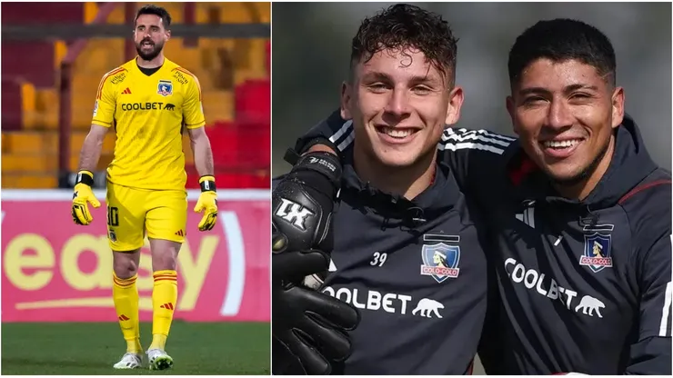Fernando De Paul y los arqueros de Colo Colo para esta temporada.