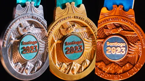 Las medallas que se entregarán en los Juegos Panamericanos y Parapanamericanos.