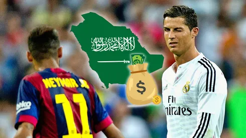 Ney recordó a CR7 en su presentación en el fútbol de Arabia Saudita.