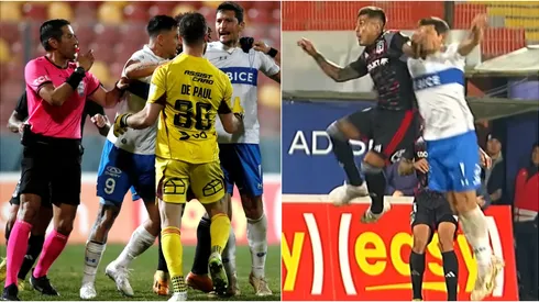 La acción que reclama la UC como pena máxima y generó roce entre ambos jugadores.