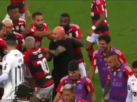 Flamengo se pone en la buena con Sampaoli y realizan curioso festejo