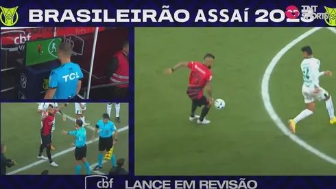La mano inexplicable que le cobraron a Arturo Vidal tras un golazo que convirtió en Athletico PR.