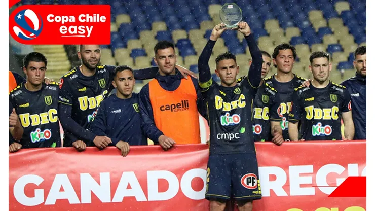 La U. de Conce celebra con un galvano reciclado su triunfo en Copa Chile