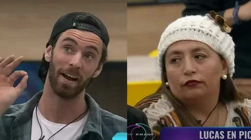 Lucas Crespo y Pincoya durante el capítulo del domingo 13 de agosto de Gran Hermano.