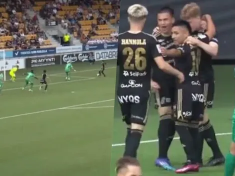 ¡Gol a los 40 segundos! Agridulce jornada de Diego Rojas en Finlandia