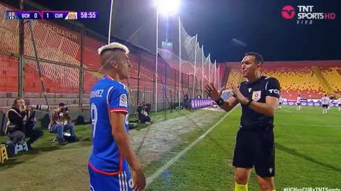 El llamado de atención se vio en TNT Sports.