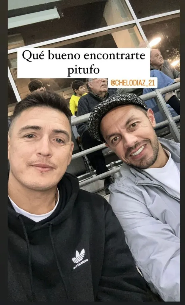 La fotografía de dos referentes de Universidad de Chile.