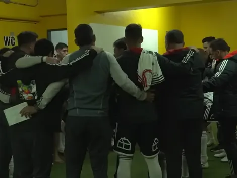 La íntima arenga de Quinteros en el camarín de Colo Colo