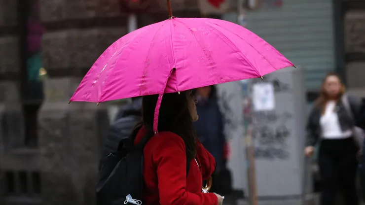 Lluvia en Santiago