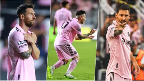 Lionel en tres de sus goles ha marcado como los personajes de Marvel.