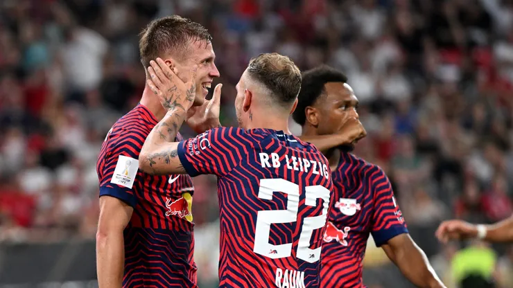Dani Olmo se transformó en la figura de la Supercopa alemana.