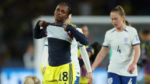 Linca Caicedo lamenta la eliminación de Colombia en el Mundial Femenino.