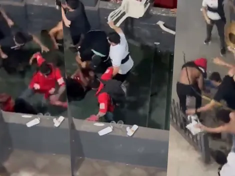 Diez de Olimpia contra uno de Flamengo: criminal golpiza a hincha