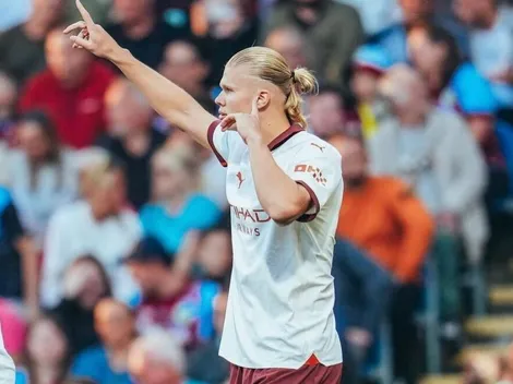 ¡Androide! Haaland tarda 3' en hacer su primer gol en la Premier 23-24