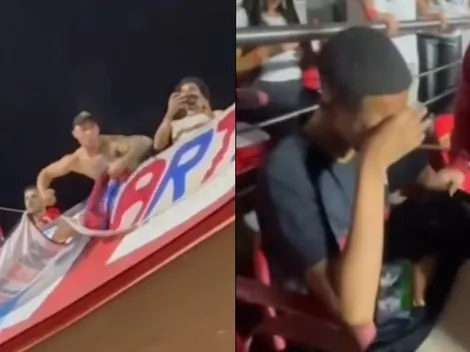 Hinchas argentinos dejan llorando a niño brasileño con gestos racistas