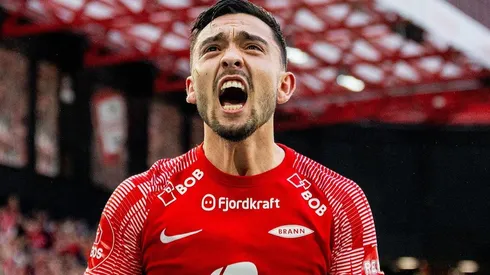 Niklas Castro fue titular en el SK Brann, pero no pudo evitar la derrota en la UEFA Conference League.