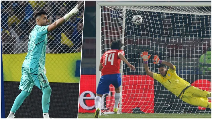 Sergio Romero celebró contra Boca, pero no pudo contra Chile en las finales de Copa América.