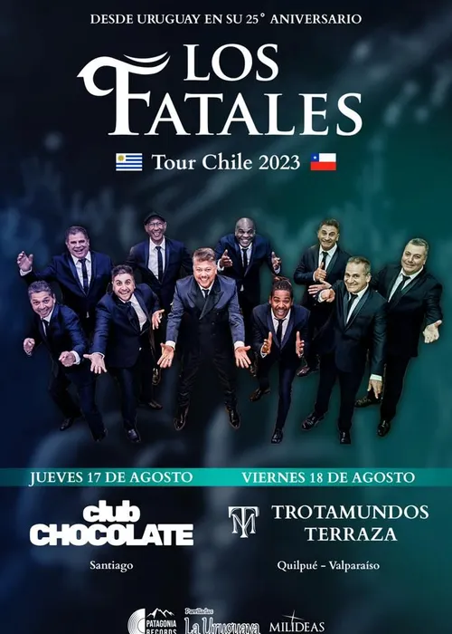 Los Fatales se presentan en Chile en unas jornadas más. Maximiliano Falcón prometió su presencia. 