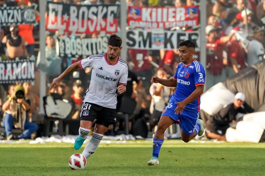 Matías de los Santos en acción durante el Superclásico 193. (Guille Salazar/RedGol).