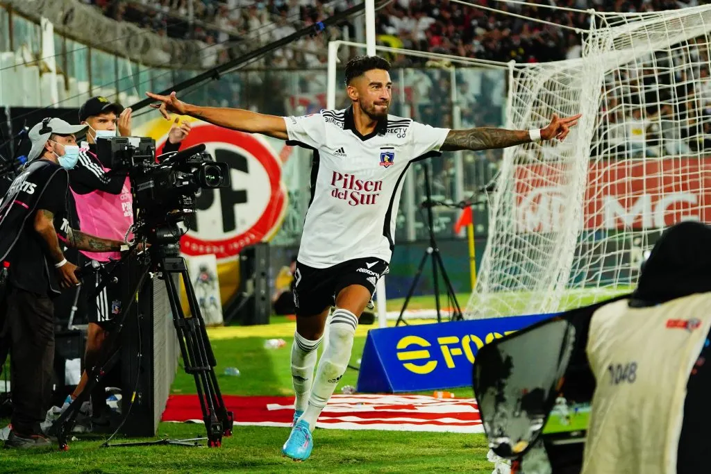 Juan Martín Lucero anotó 24 goles en 39 partidos jugados en Colo Colo. | Foto: Guillermo Salazar.