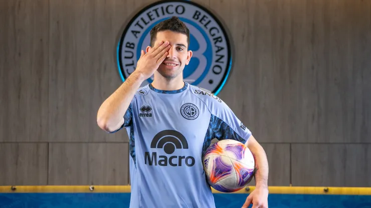 Lautaro Pastrán "a lo Pirata", como publicaron las redes sociales de Belgrano de Córdoba.