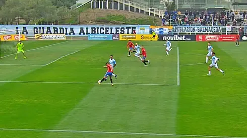 La imagen de TV mostró que Conelli estaba habilitado en el empate de Unión Española ante Magallanes. La ANFP aclaró todo.