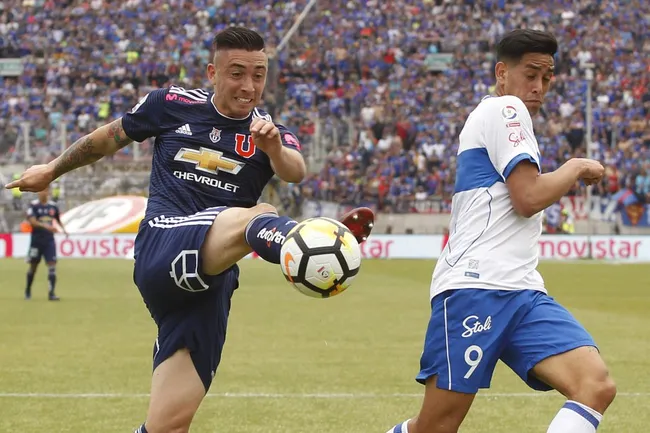 Rodrigo Echeverría jugó 62 partidos oficiales en Universidad de Chile. | Foto: Photosport.