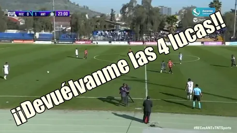 Notable reclamo de un hincha en Recoleta.