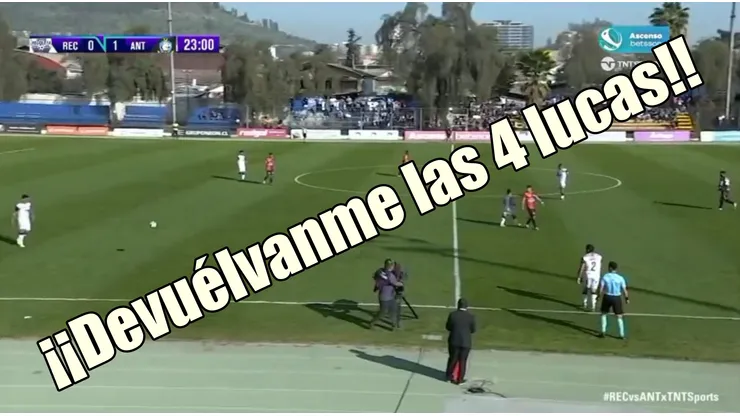 Notable reclamo de un hincha en Recoleta.