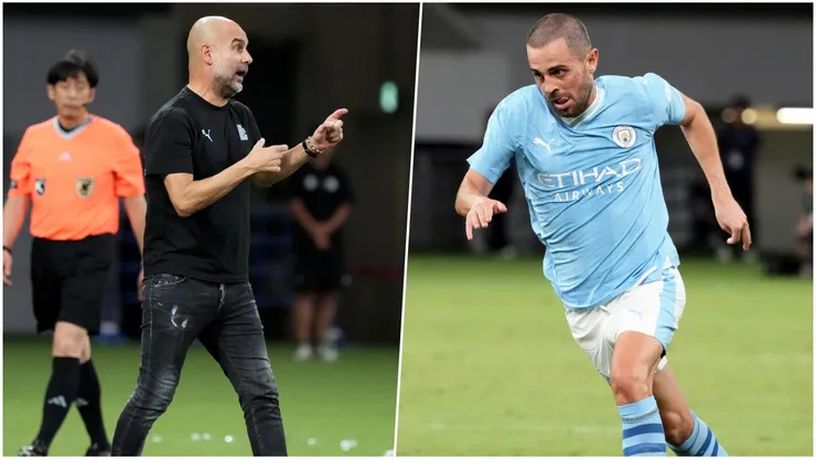 Pep no está contento con la actitud de Bernardo Silva