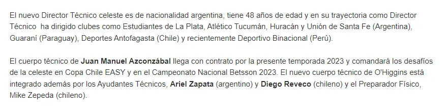 Captura O’Higgins FC.
