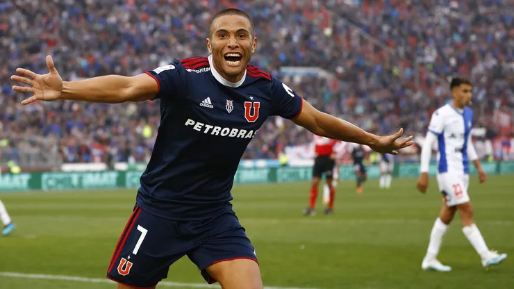 Leandro Benegas festejó un postrero gol a favor de la U. de Chile que dirigía Hernán Caputto.