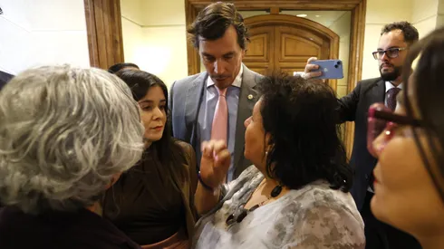 Las diputadas Chiara Barchiesi y Lorena Pizarro en la Cámara de Diputados.