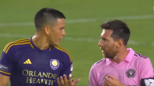 Lionel Messi protagonizó fuerte discusión con jugador de Orlando City.