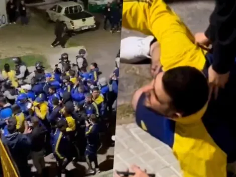 Hincha de Boca baleado por la policía uruguaya antes de enfrentar a Nacional
