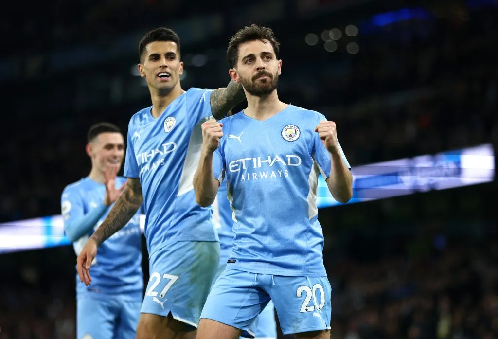 Joao Cancelo y Bernardo Silva serán prioridad para Xavi Hernández en lo que queda de mercado (Photo by Clive Brunskill/Getty Images).