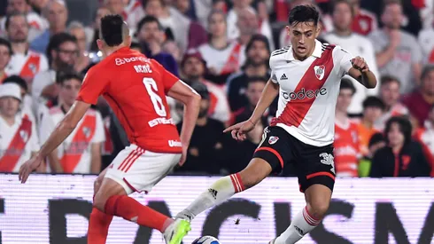 Pablo Solari se lució en River Plate: anotó un doblete ante Inter de Porto Alegre.