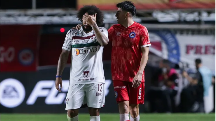 Marcelo fracturó a Luciano Sánchez y no aguantó las lágrimas en la cancha. Tras el partido pidió disculpas.