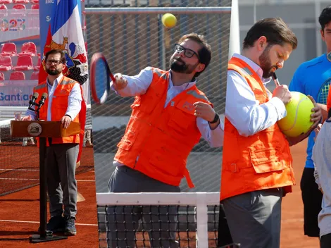 Como una estrella del ATP: Boric se luce en revisión del Nacional