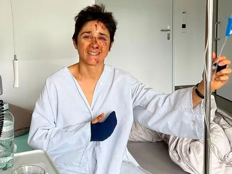 Grave accidente: ¡fuerza, Bárbara Riveros!