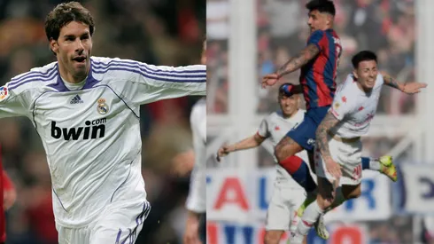 Ruud Van Nistelrooy llegó hasta el Nuevo Gasómetro para ver en directo el clásico entre Huracán y San Lorenzo.