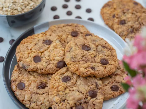 Receta de galletas de avena
