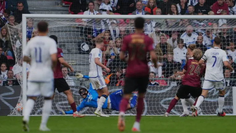 Así se vio el golazo de Oliver Sorensen. (Getty Images).